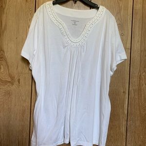 Croft & Barrow white 1X shirt